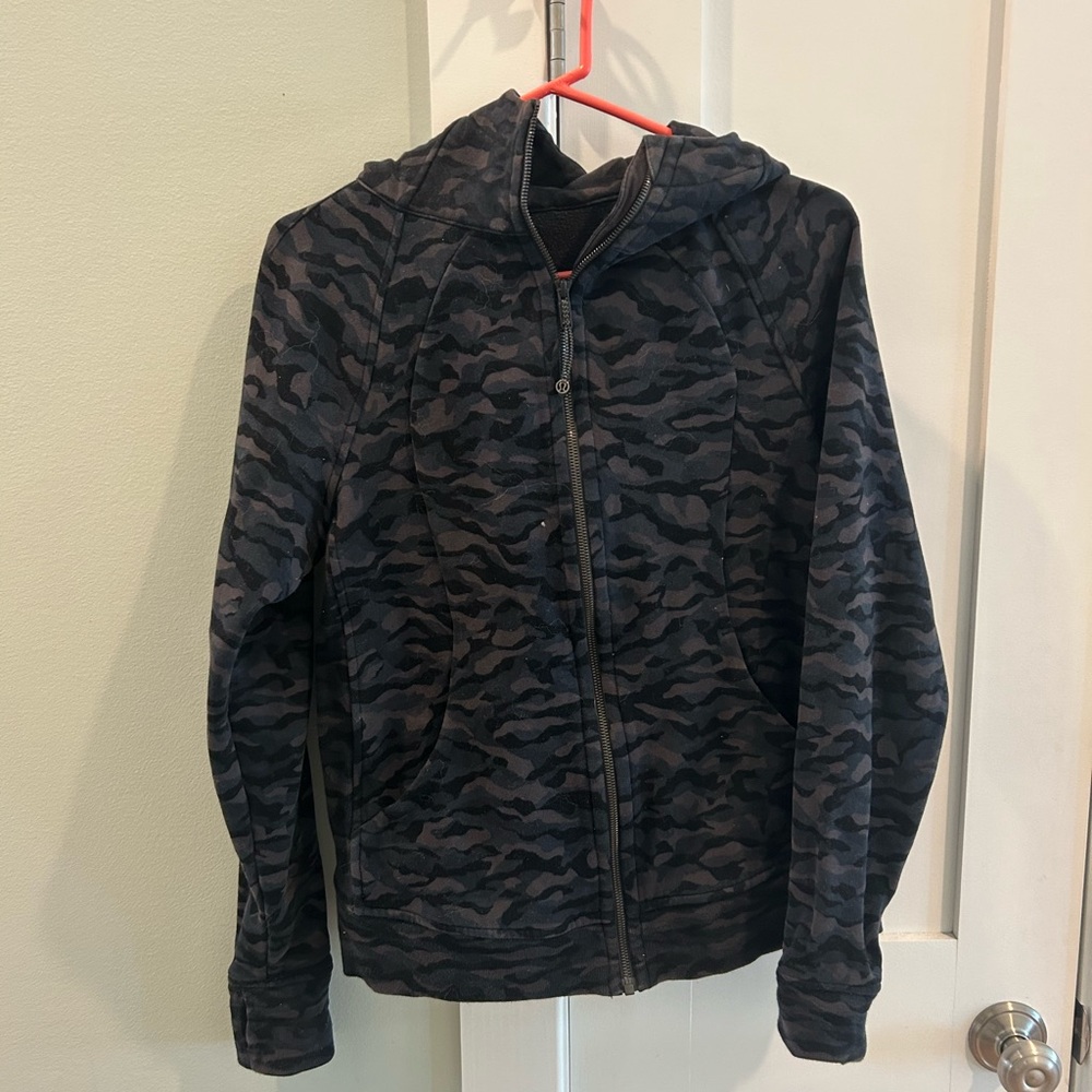 Lululemon Athletica Black Camo Hoodie